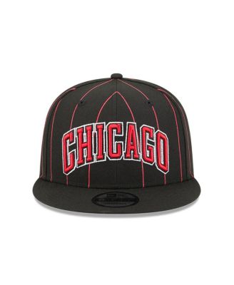 Men's Black Chicago Bulls Jersey Hook Statement Edition 9FIFTY Snapback Hat