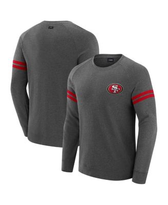 J. Palmer - Men's Dark Heather Gray San Francisco 49ers Players Lounge Raglan Tri-Blend Sweatshirt