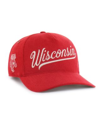 '47 Brand - Men's and Women's Red Wisconsin Badgers Collections Golden Age Corduroy Hitch Adjustable Hat