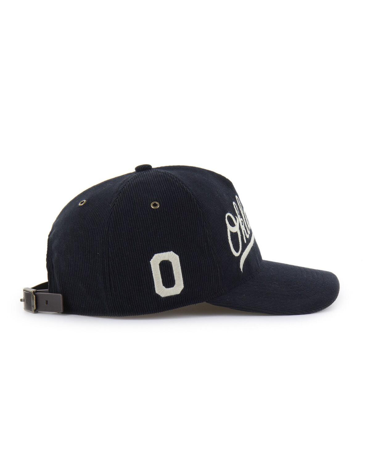 47 Brand Men's And Women's Black Oklahoma Sooners Collections Golden Age Corduroy Hitch Adjustable Hat In Black