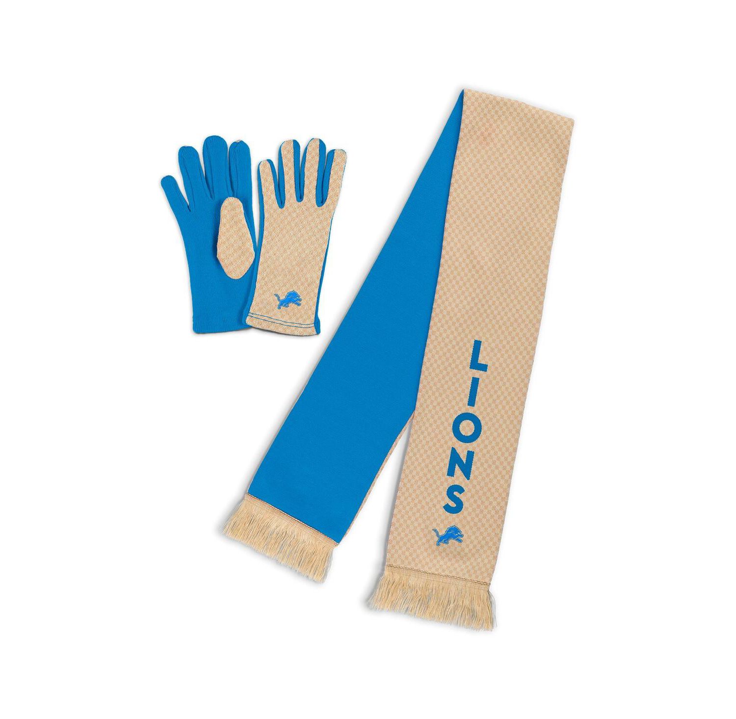 Women's Detroit Lions Tonal Scarf Glove Set