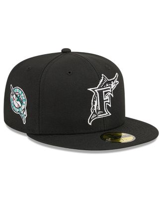 New Era - Men's x Alpha Industries Black Florida Marlins 59FIFTY Fitted Hat