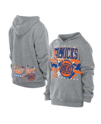 New Era - Men's Gray New York Knicks Injection Sport Classics Hoodie
