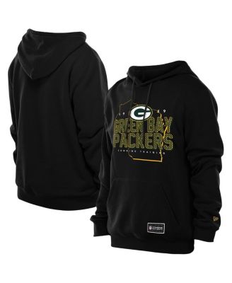 New Era - Men's Black Green Bay Packers Combine Authentic Local State Hoodie