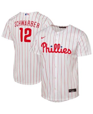 Nike - Big Boys and Girls Kyle Schwarber White Philadelphia Phillies Replica Jersey