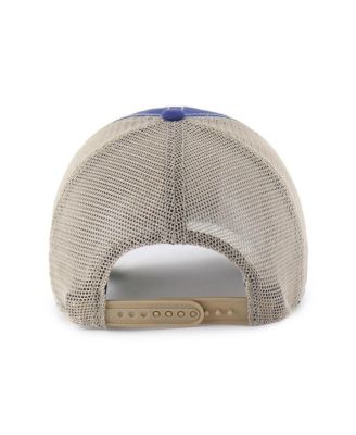 Men's Royal/Tan Philadelphia 76ers Wabash Patch Clean Up Adjustable Hat