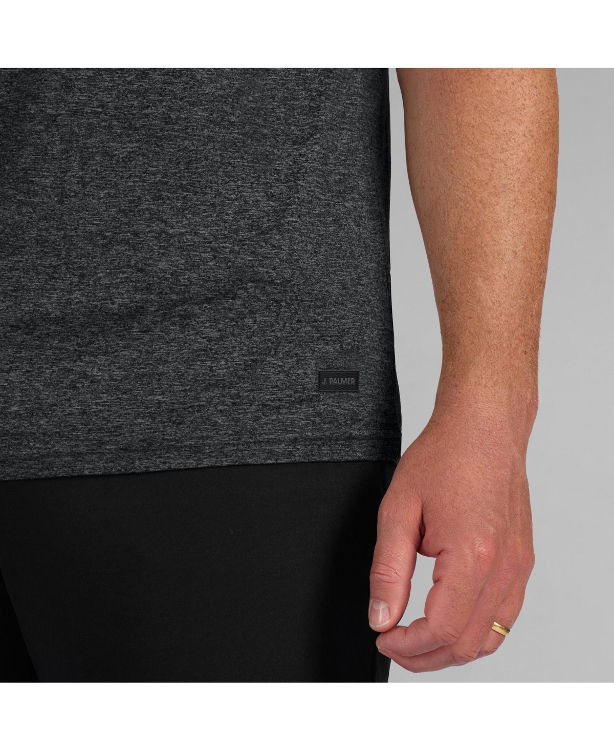 J. Palmer Men's Black Arizona Cardinals Four Down Polo Shirt