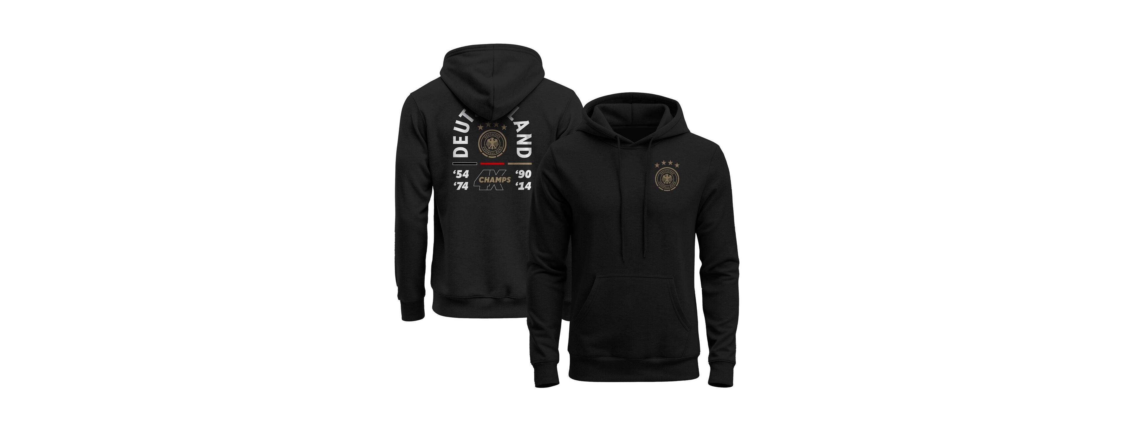 1863FC Men's Black Germany National Team True Glory Fleece Hoodie