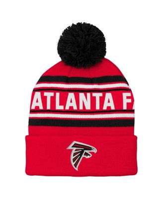 Outerstuff - Preschool Red Atlanta Falcons Jacquard Cuffed Pom with Knit Hat