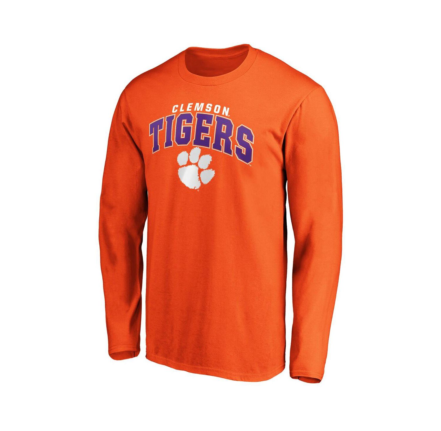 Men's Orange Clemson Tigers Steady Long Sleeve T-Shirt