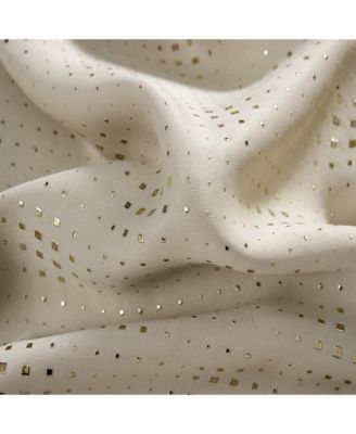 Gatsby Rubber Blackout Grommet Curtain Panel 54" x 84" Beige by Rt Designers Collection