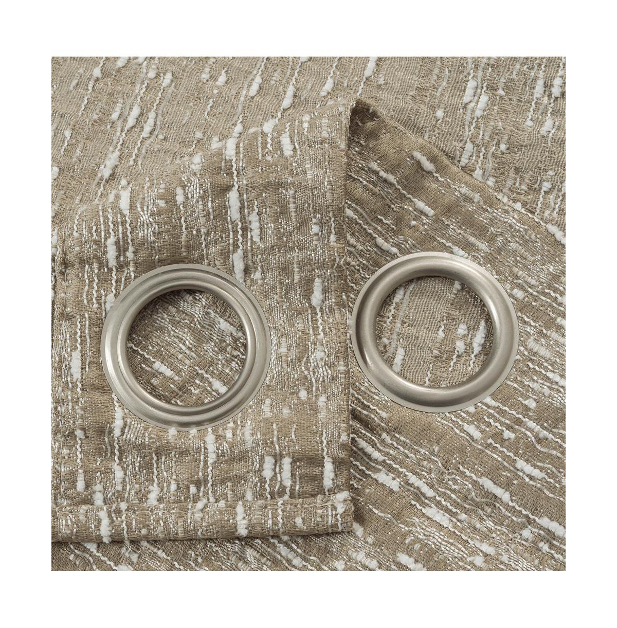 Rt Designers Collection Roman Jacquard Premium & Stylish Grommet Panel 54" x 90" Taupe