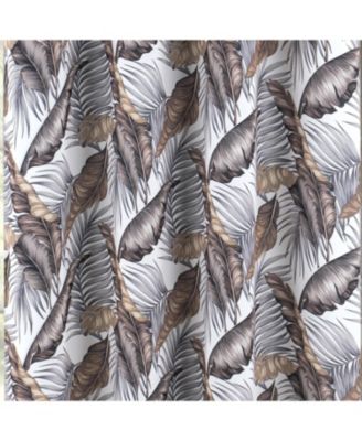 RT Designer Collection Brazil Printed Blackout Luxurious Decorative Grommet Curtain Panel 54" x 90" Taupe