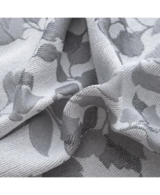 RT Designer Collection Brent Jacquard Luxurious Decorative Grommet Curtain Panel 54" x 84" Silver