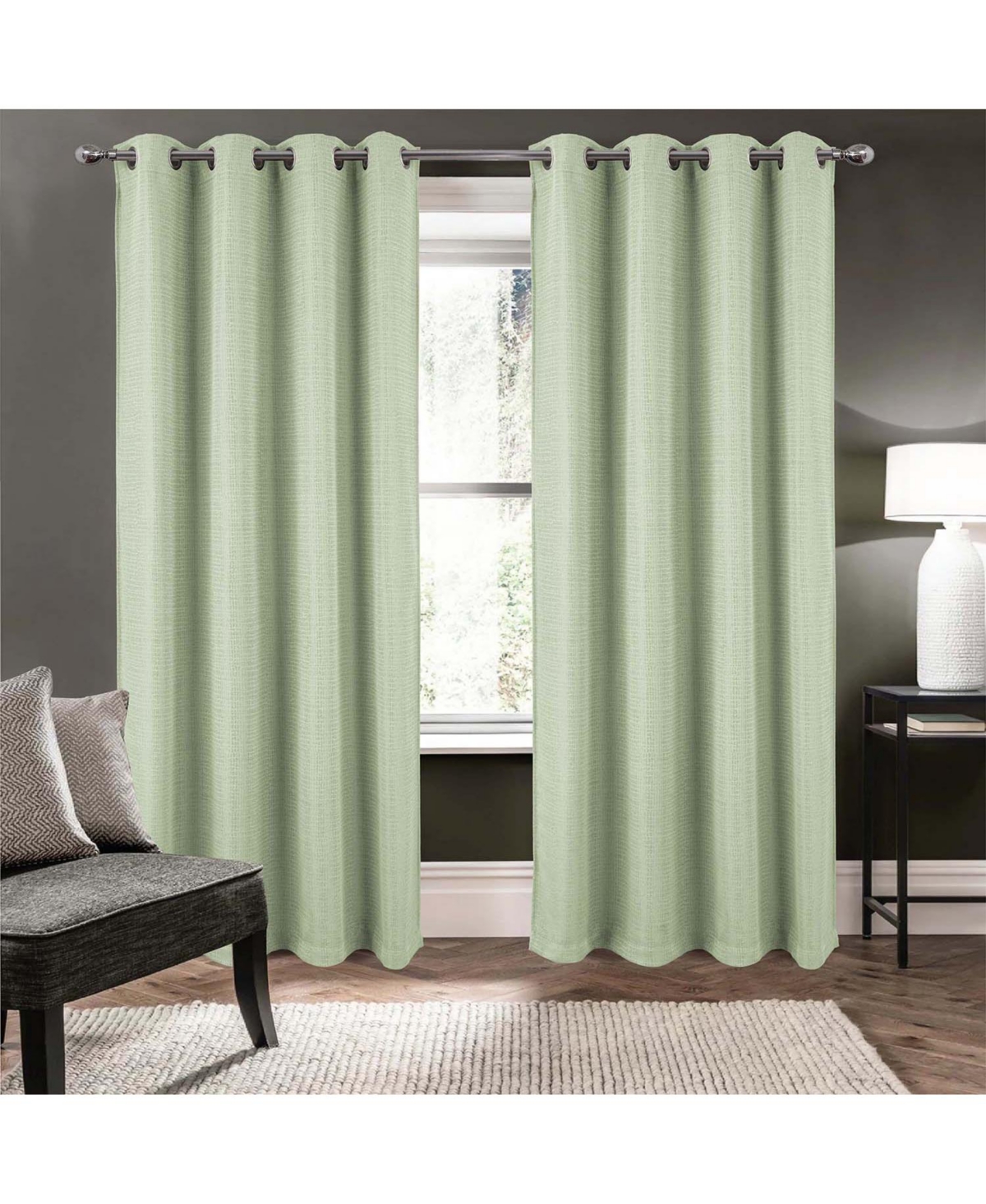 Rt Designer Collection Demi Lux Jacquard Blackout Curtain Panel