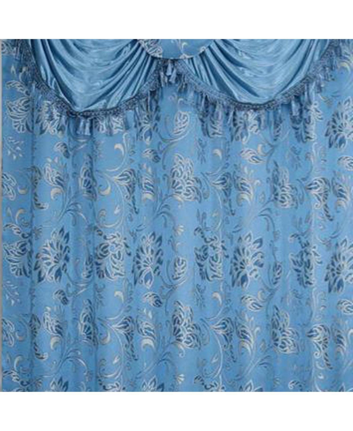 Rt Designers Collection Clayton 2-Piece Double Panel High-Quality Room Darkening Grommet Curtain - Each Panel 54" X 84" Blue