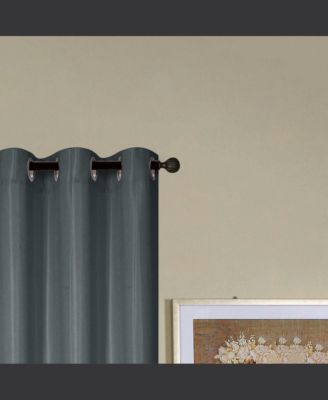 Kennedy Elegant Design Grommet Curtain Panel 54" x 90" Charcoal