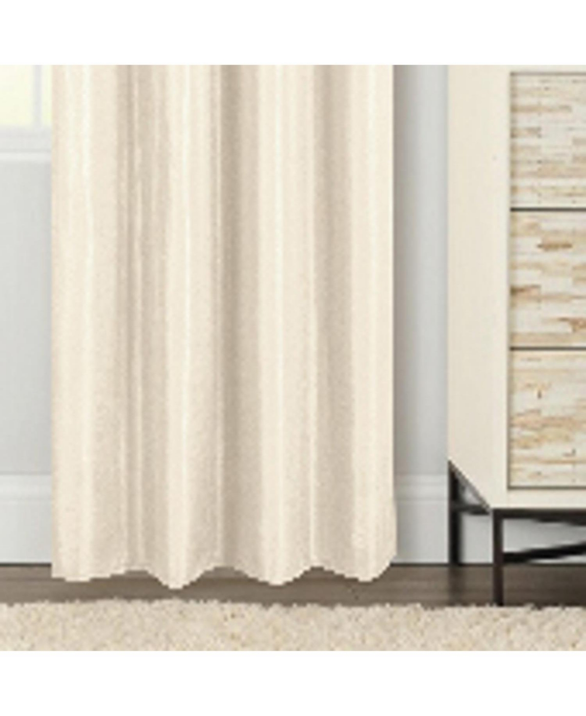 Rt Designer Collection Gibson Luxurious Decorative Grommet Curtain Panel 54" x 90" Beige