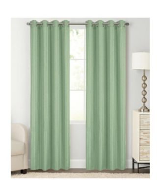 RT Designer Collection Gibson Luxurious Decorative Grommet Curtain Panel 54" x 90" Sage