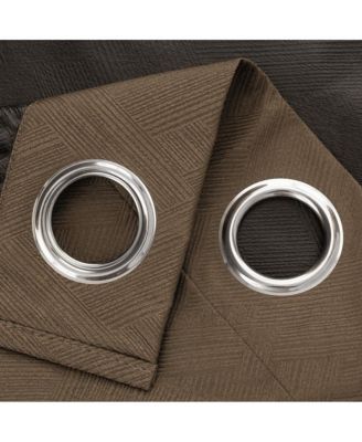 Barron 100% Blackout Grommet Curtain Panel 54" x 90" Taupe