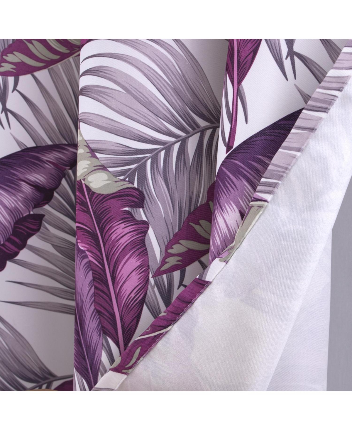 Rt Designer Collection Brazil Printed Blackout Luxurious Decorative Grommet Curtain Panel 54" x 90" Lilac