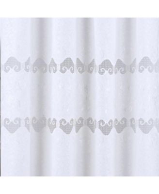 RT Designer Collection Alice Macrame Luxurious Decorative Rod Pocket Curtain Panel 54" x 84" White