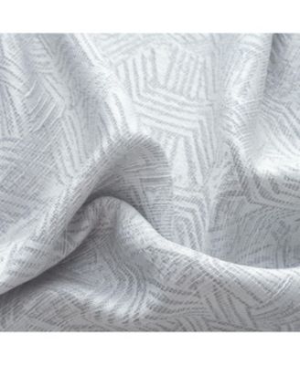 RT Designer Collection Wilton Jacquard Grommet Luxurious Modern Design Curtain Panel 54" x 84" Silver