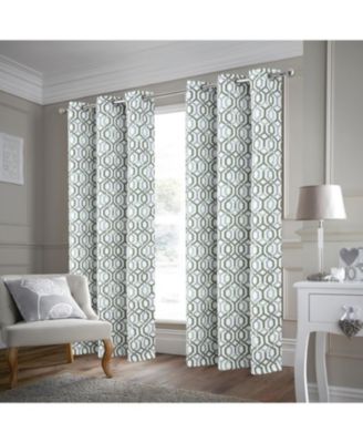 RT Designer Collection Rory Printed Blackout Luxurious Decorative Grommet Curtain Panel 54" x Sage
