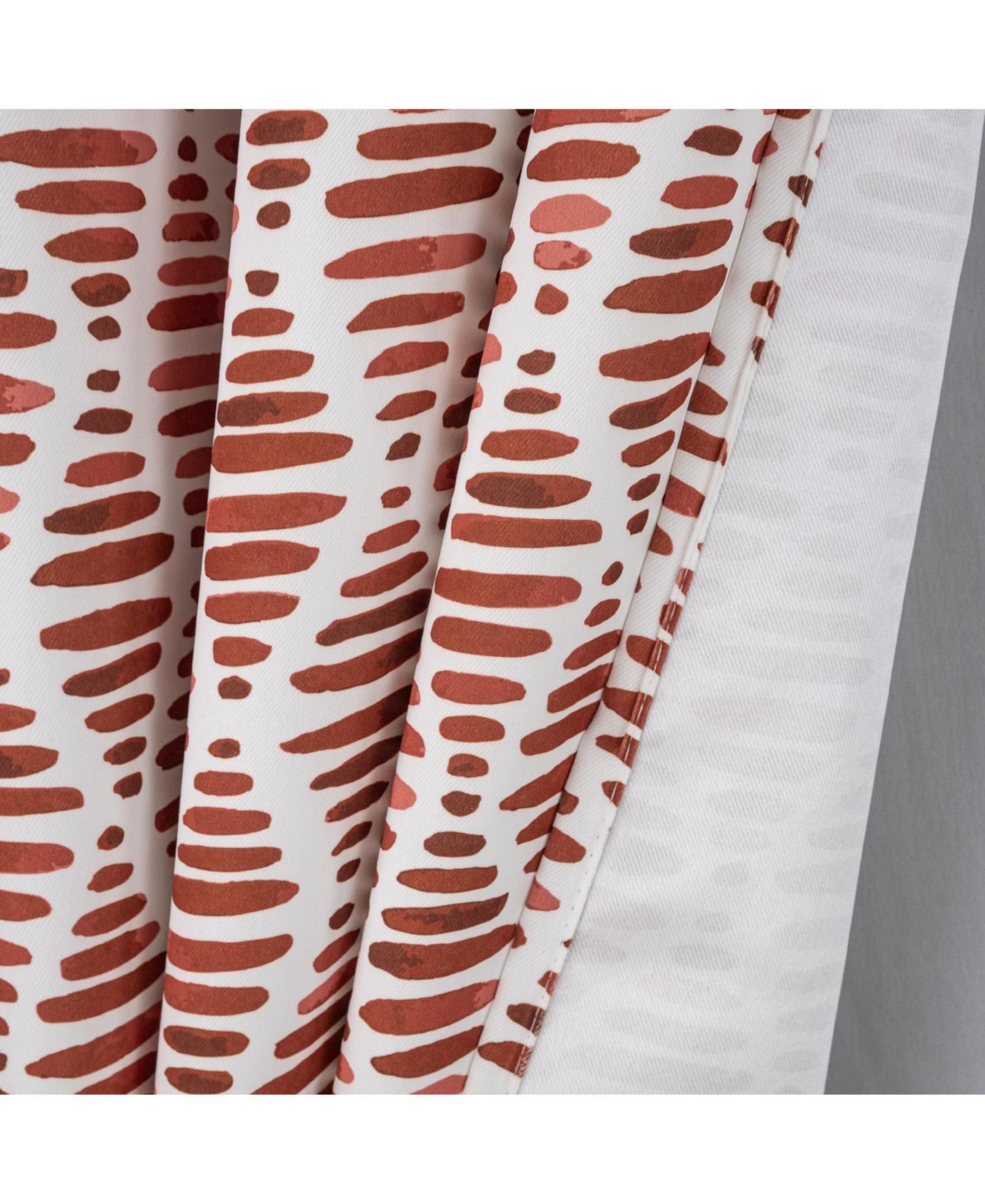 Rt Designer Collection Justice Printed Blackout Luxurious Decorative Grommet Curtain Panel 54" x 95" Spice