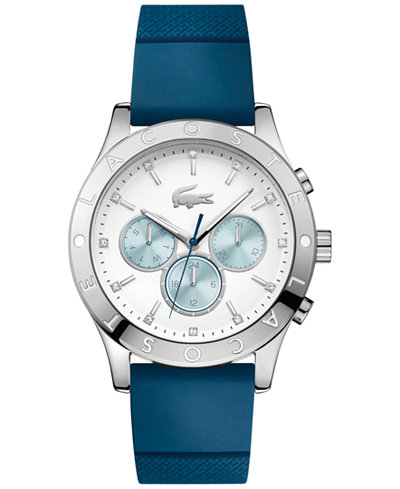 Lacoste Women's Charlotte Blue Silicone Strap Watch 40mm 2000942