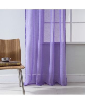 Astro Textured Rod Pocket Curtain Panel 54" x 90" Lilac