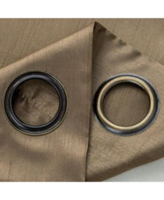 RT Designer Collection Nancy Grommet Luxurious Modern Design Curtain Panel 54" x 95" Taupe