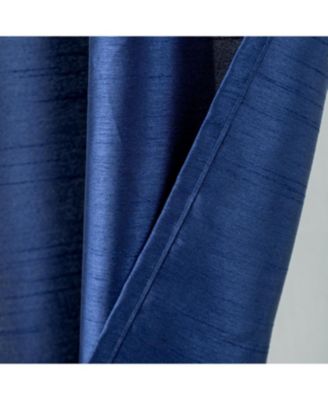 RT Designer Collection Nancy Grommet Luxurious Modern Design Curtain Panel 54" x 95" Navy Blue