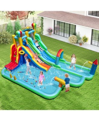 Sugif Inflatable Water Slide Park Giant Bounce House with 950W Blower