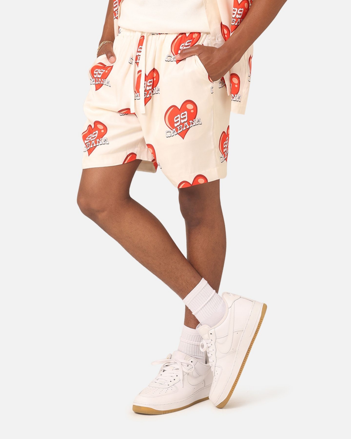 The Anti Order Men's 99 Cabana Roaming Hearts Shorts