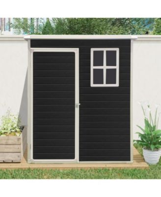 5 ft x 3 ft Outdoor Plastic Storage Shed with floor