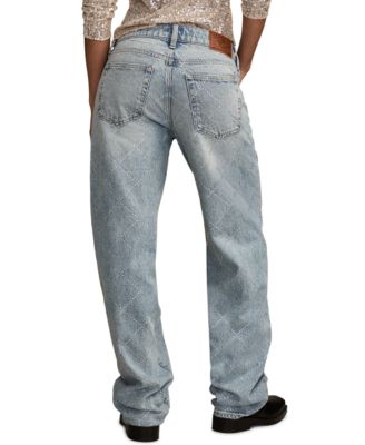 Women's Legend Rhinestone Baggy Jeans