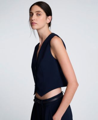 Women's Luxe Twill Three-Button Vest