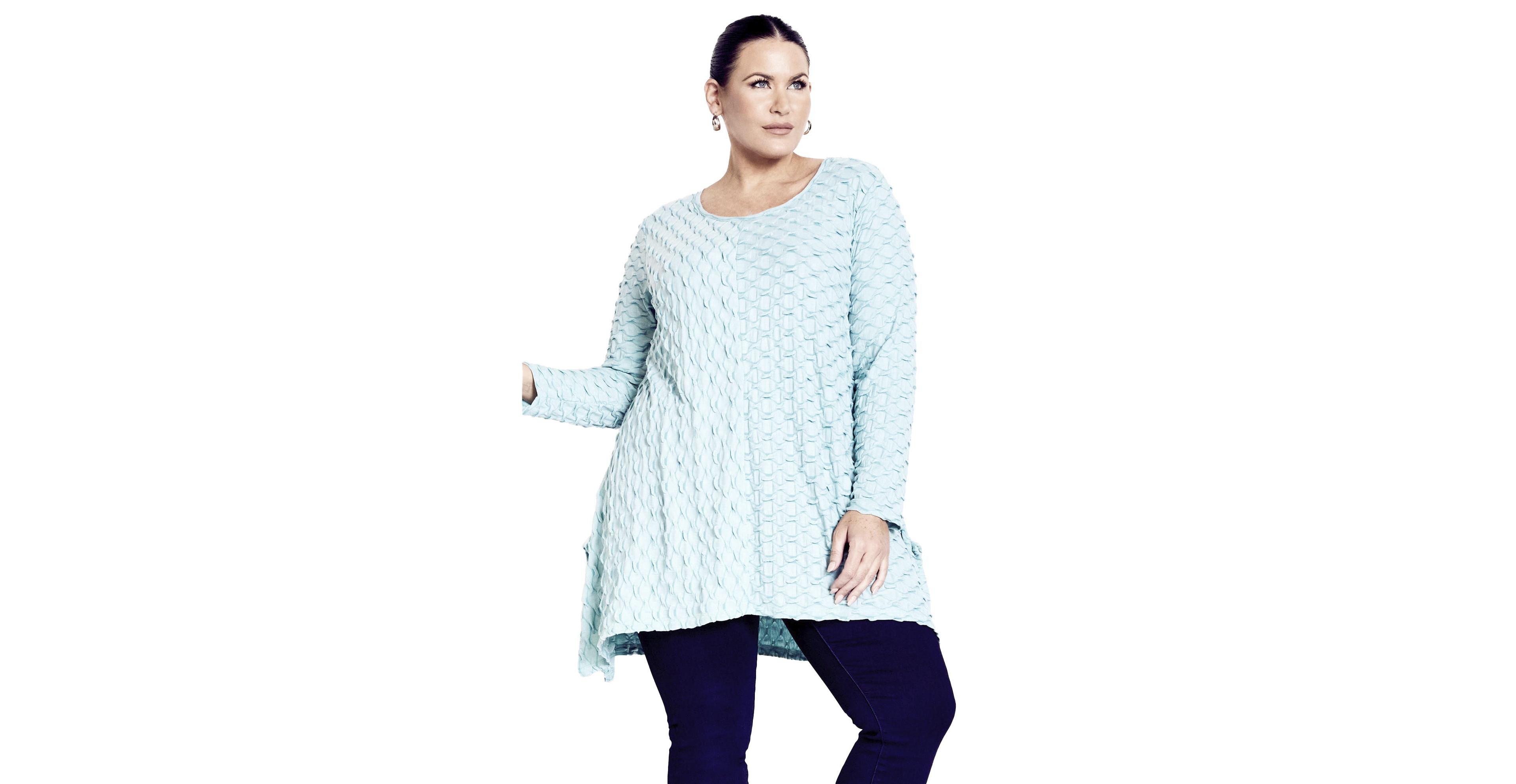 Avenue Women's Plus Tiarne Two Tone Tunic