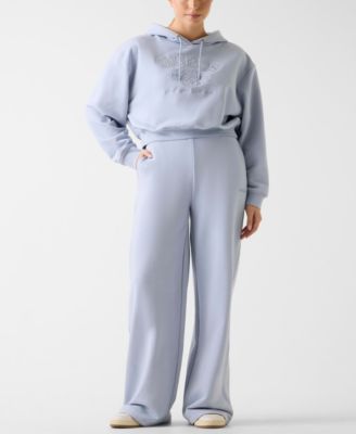 Women's Yayoi Long-Sleeve Hooded Sweatshirt and Seamless Wide Leg Pants