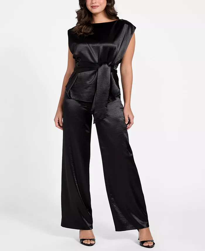 Women's Sleeveless Mara Satin Top - thumbnail 6
