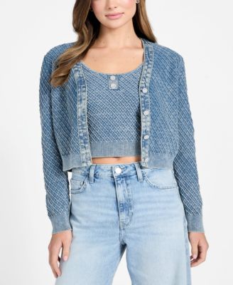 Women's Long-Sleeve V-Neck Lylah Cardigan Sweater