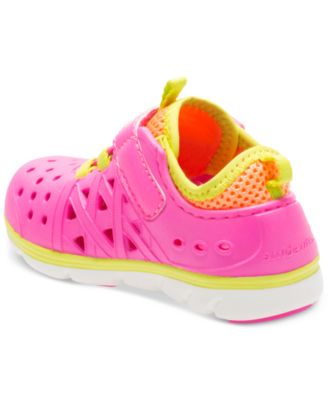 Stride Rite Baby Girl's M2P Bolt Sneaker – Leder-Schuhe Mit Klettverschluss In Periwinkle