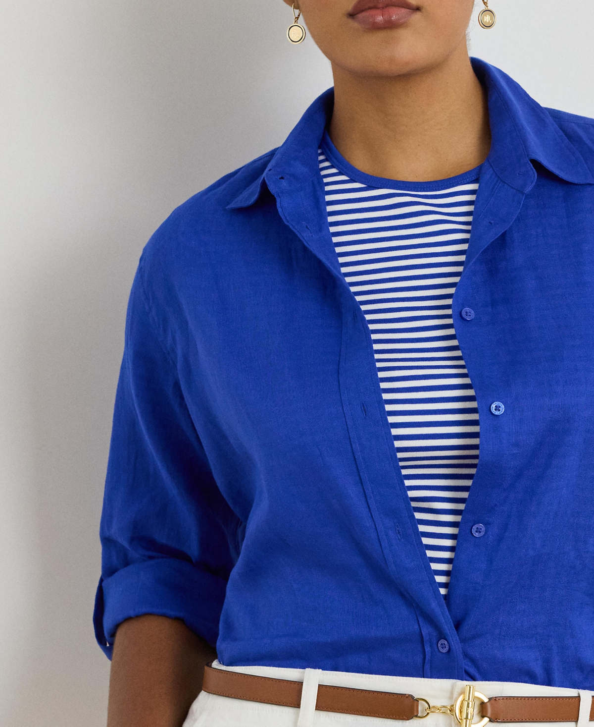 Lauren Ralph Plus Relaxed Fit Shirt