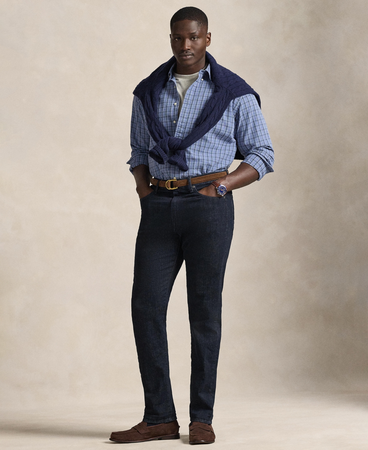 Polo Ralph Lauren Men's Big & Tall Gingham Oxford Shirt