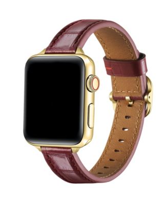 Carmen Skinny Croc Leather Band for Apple Watch