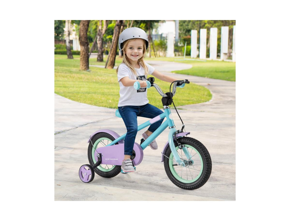 Sugift 12-Inch Kids Bike with Adjustable Handlebar and Saddle