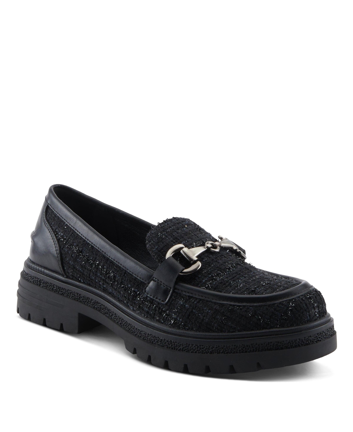 Patrizia Women's Nacarri Boucle Horsebit Loafers with Lug Sole