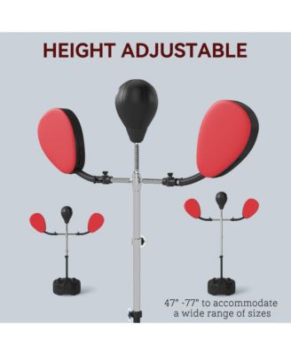 3-in-1 Boxing Bag with Sd, Speed Bag with 2 Target Arms,