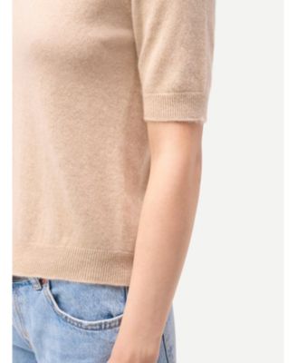 Women's Elbow-Length Sleeve Cashmere Sweater